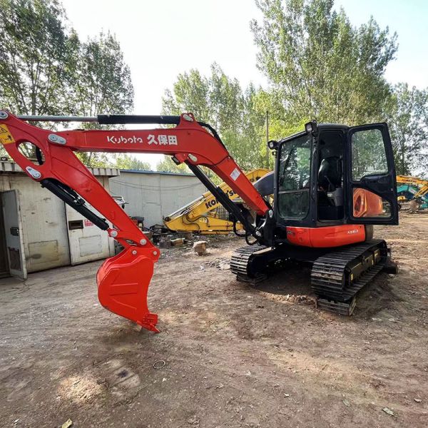 KX163 6Ton Used Kubota Excavators Excavator Cylinder Crawler Second Hand Excavator Machine