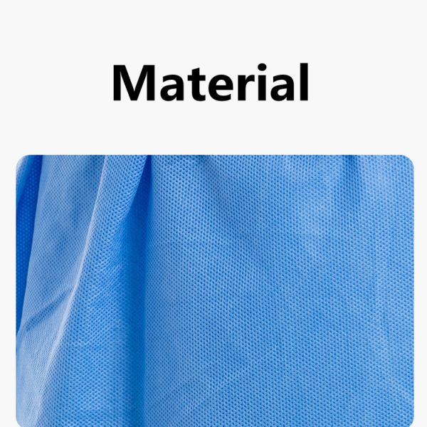 Non Woven Surgical Sterile Disposable Gowns Breathable Medical Materials
