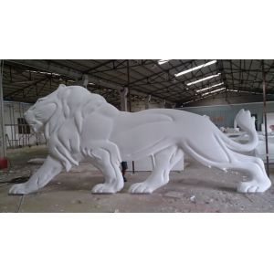 Cheap Lion Embossed Stainless Steel Large Garden Animal Statues 316 Polished wholesale