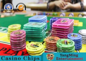China Square Crystal Acrylic RFID Casino Poker Chip Set Plaque Wear Resistant on sale