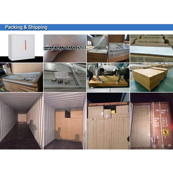 Lockable Office Metal Cupboard Half Height Folding Steel File Cabinet