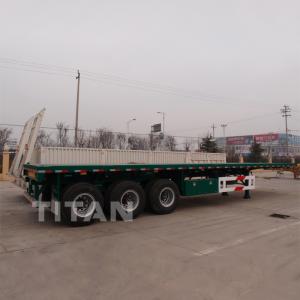 China 3 axles flat-bed semi trailer  40tn on sale