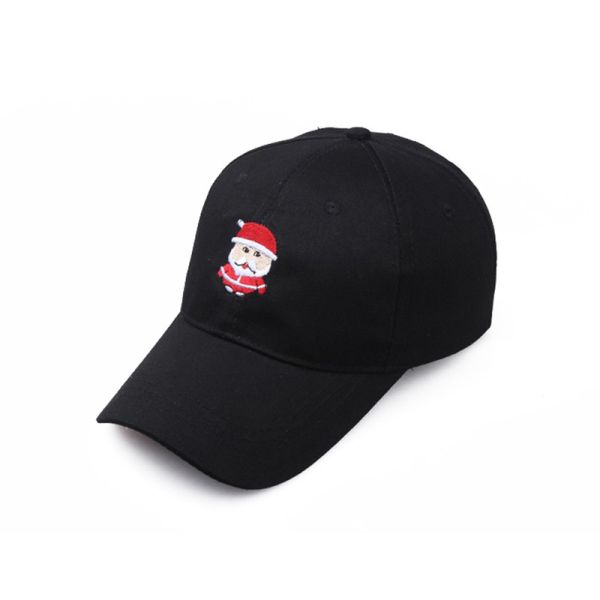 6 Panels Christmas Santa Claus Embroidery Baseball Hats With Adjustable Closure