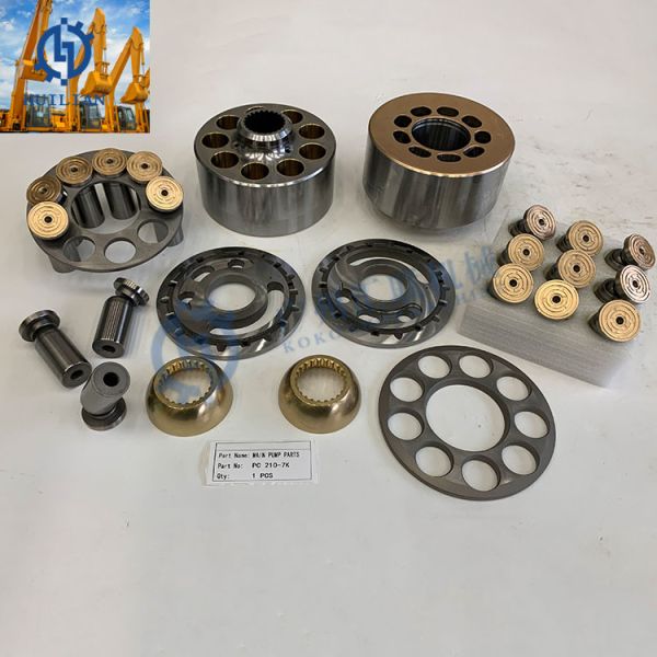 Komatsu PC210 PC220 PC230 PC240 Excavator Hydraulic Pump Parts Ball Guide Cylinder Block Piston Shoe Retainer Plate Valve Plate