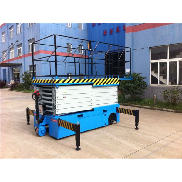 Indoor Aerial Maintentce Electric Walking Motorized Wheel Mobile Scissor Lift Table