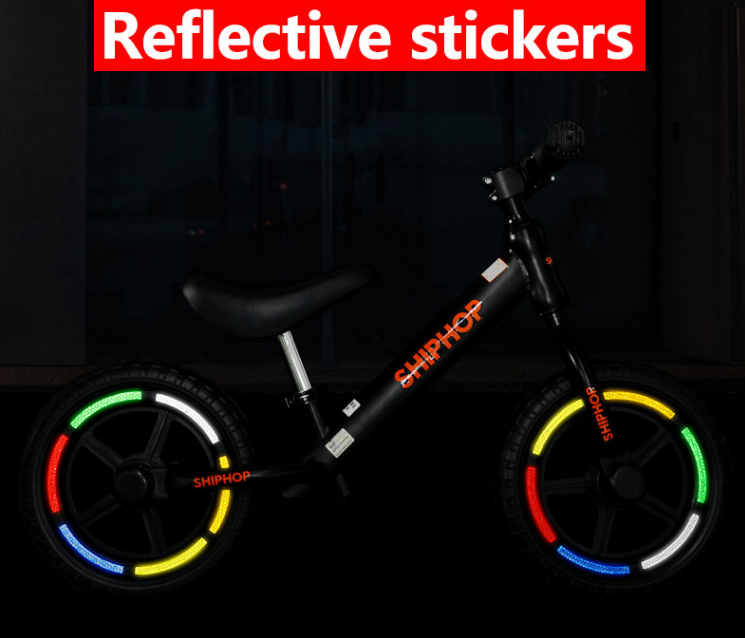 Balance Bike Reflective Stickers Warning Riding Accessories