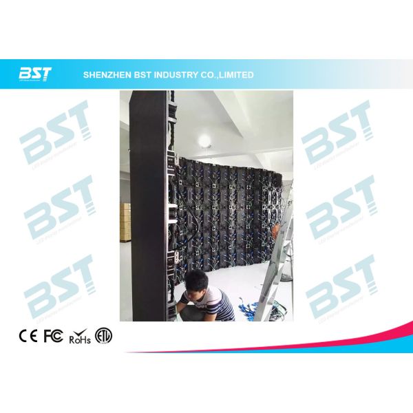 Indoor Rental LED video Display Performance 500mm X 500mm inner and outer arc