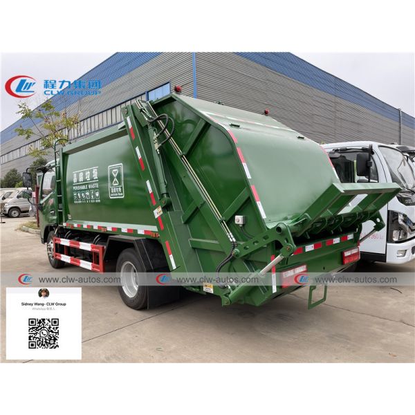 Dongfeng Duolicar 4x2 8000 Liters Garbage Compactor Truck
