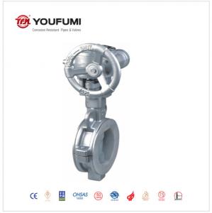 Cheap CF8 Gear Operated Butterfly Valve , PN6 Ss 304 Butterfly Valve Paper Making Use wholesale