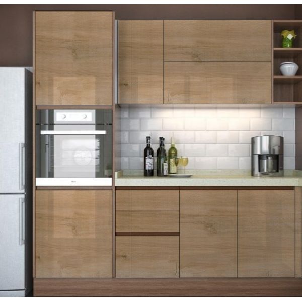 Modern Design PVC Dark Gray Glossy Foil Sticker for Removable Furniture Wallpaper Kitchen Cabinet Door Paper