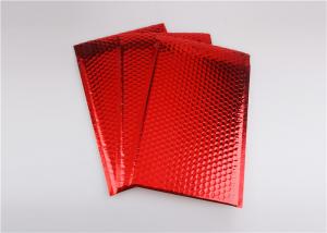 China Bright Red Color Metallic Bubble Envelopes Bubble Mailers 245x330 #A4 on sale