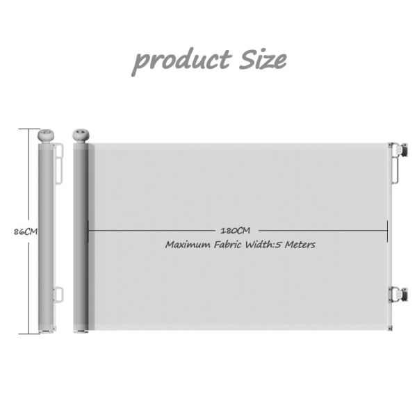 Large Straight Body Stair Retractable Safety Door With 500cm Mesh Sliding Safety Gate