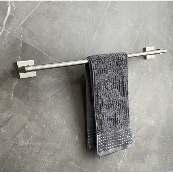 60cm Length Stainless Steel Screws Wall Mounted Holder Towel Rail Prevent Corrosion