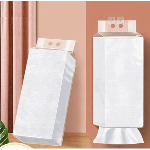 Bag Hanging Facial Tissue Towel Paper Tissue Custom Large Capacity Hanging Tissue Paper