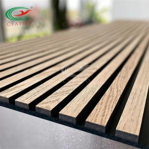 Cheap Laminated Veneer Acoustic Slat Wood Wall Panels Mildewproof Flavorless wholesale