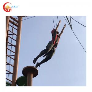 Cheap Adventure Ropes Climbing Course Outdoor For Trampoline Park wholesale