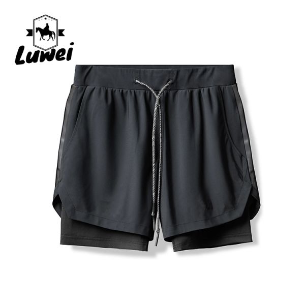 Men Gym Workout Shorts Jogger Basketball Sports Running With Pockets