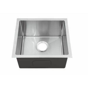 Cheap 18 Inch Undermount Stainless Steel Kitchen Sink Luxurious Satin Finish wholesale