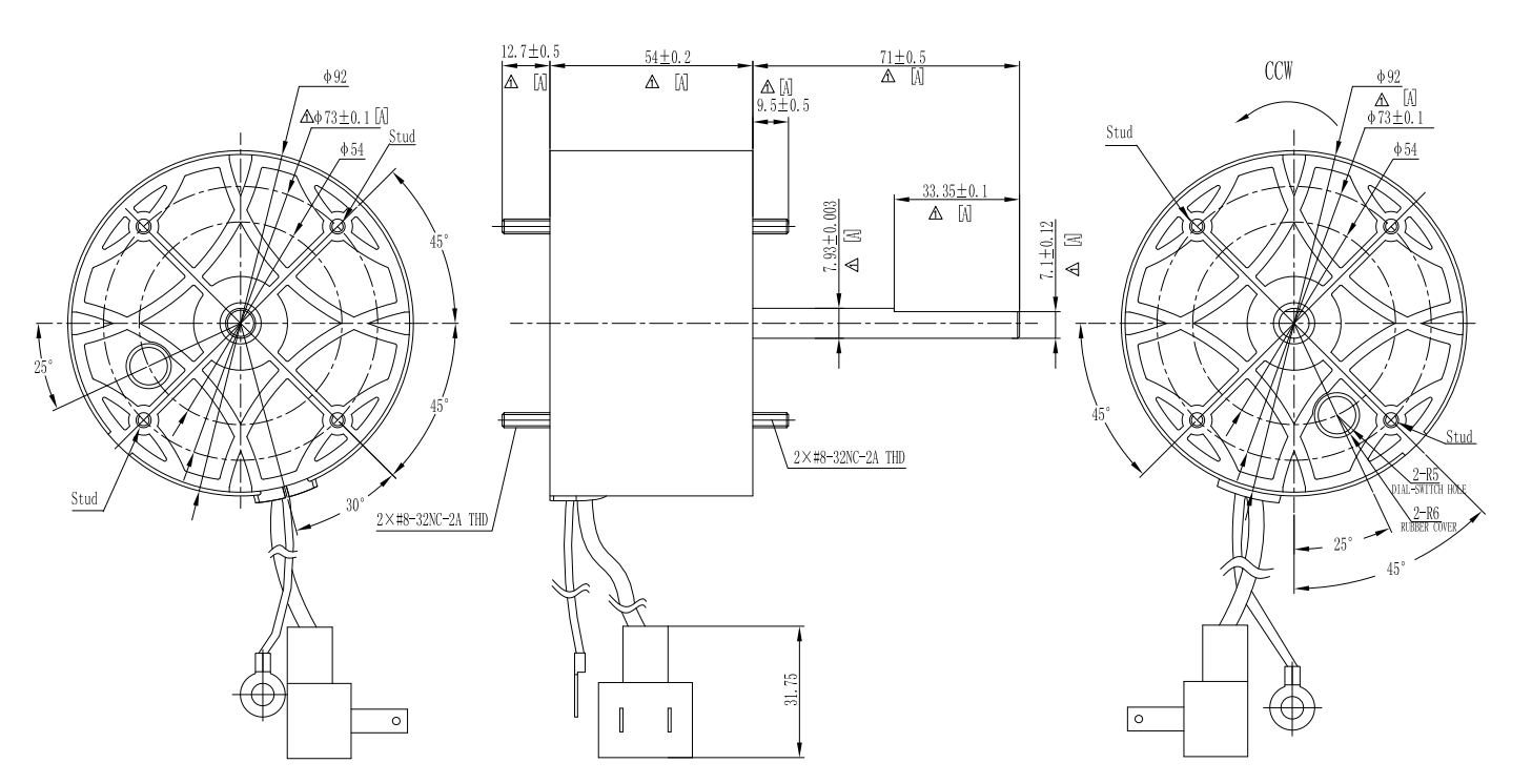3.3" Fan Blower Motor High Efficiency Custom Made Blower Motor Replacement