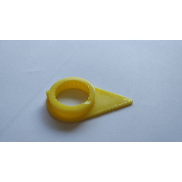 22mm Wheel nut indicator HBY22 WHEEL CHECK YELLOW