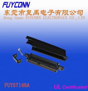 China TYCO 90 Degree RJ21 50 Pin Female Centronic Champ IDC connector with plastic cover on sale