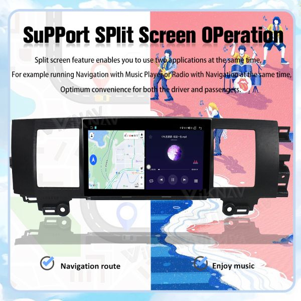 Keep Original Car Functions Android Head Unit For Jaguar XJ 2007-2014 With CarPlay