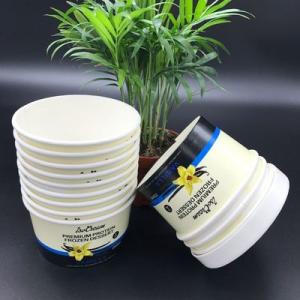 Cheap ISO 3oz 5oz 8oz Disposable Ice Cream Cups Flexo Offset Printing wholesale