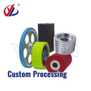 Cheap Woodworking Machine Feeding Wheel PU Rubber Pressure Roller Customization Steel Wheel wholesale