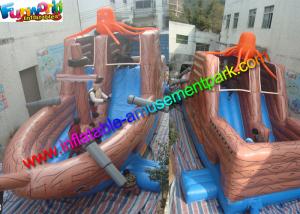 China Customized Pirate Ship Commercial Inflatable Slide For Children on sale