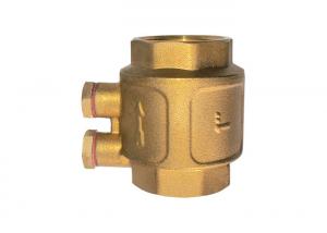 Cheap Forging Brass MS58 European IN-Line Check Valve with Waste Rough Brass Surface wholesale