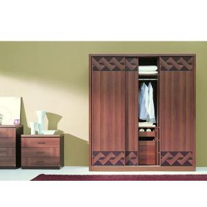 Cheap MDF/Chipboard/Plywood Faced Melamine/Laminate Sliding Door Wardrobe wholesale