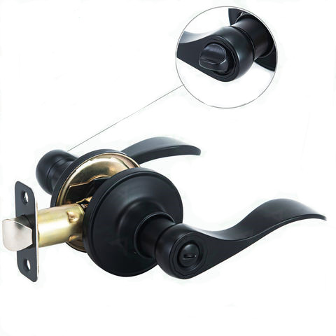Stainless Steel Interior Door Locks and Handles with Single Cylinder Design