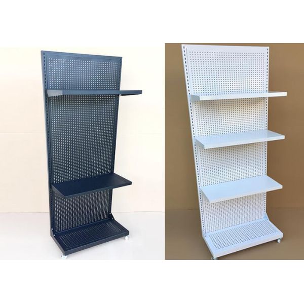 Metal Power Coated Retail Store Display Shelves , Commercial Shop Display Racks