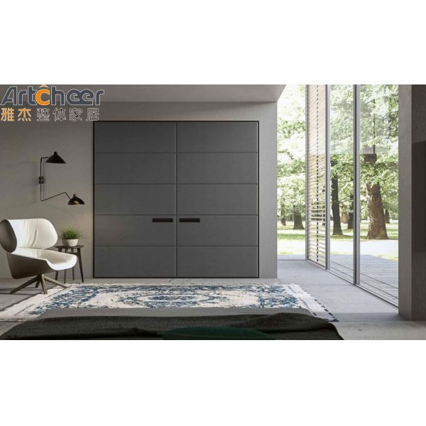 Modern Wood Style PANEL Wardrobe Closet for Bedroom European Design and Functionality
