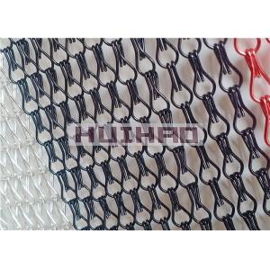 Bronze Color Architectural Aluminium Chain Curtain For Interior And Outdoor