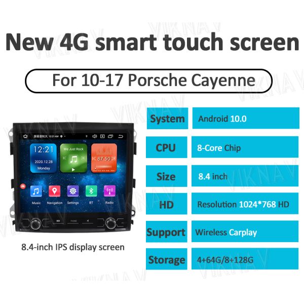 Android 13 Head Unit Car Radio For Porsche Cayenne 2010-2017 Touch Screen Wireless