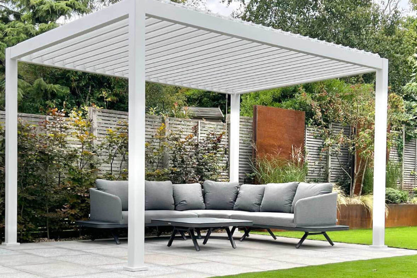 Outdoor Waterproof Aluminum Electric Retractable Folding Blinds Pergola Awning