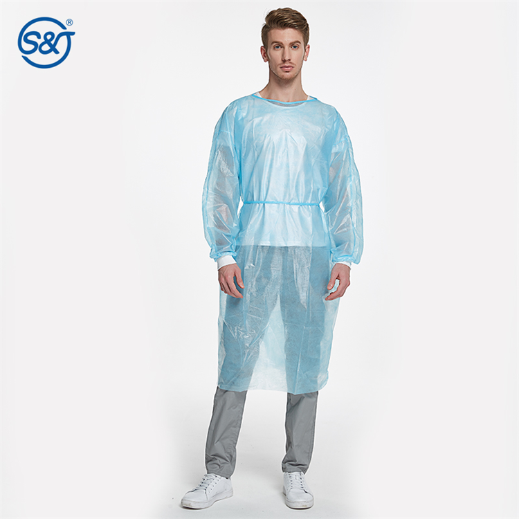 S&J Factory wholesale Cheap Price Sterile Medical Disposable SMS Waterproof Surgical Gown Hospital uniform