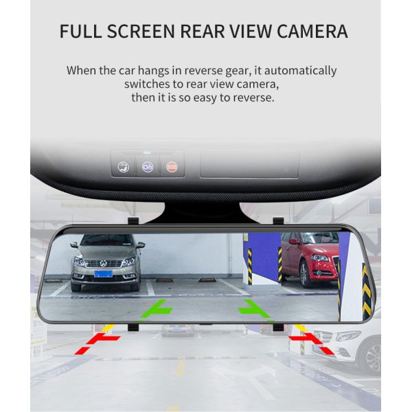 11.66 Inch 1080P Dashboard Camera Full HD Parking Assistance Mirror Dash Cam