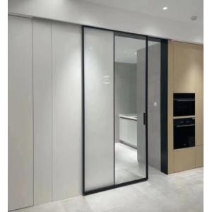 Kitchen Glass Aluminum Alloy Sliding Door Customizable Surface Finished
