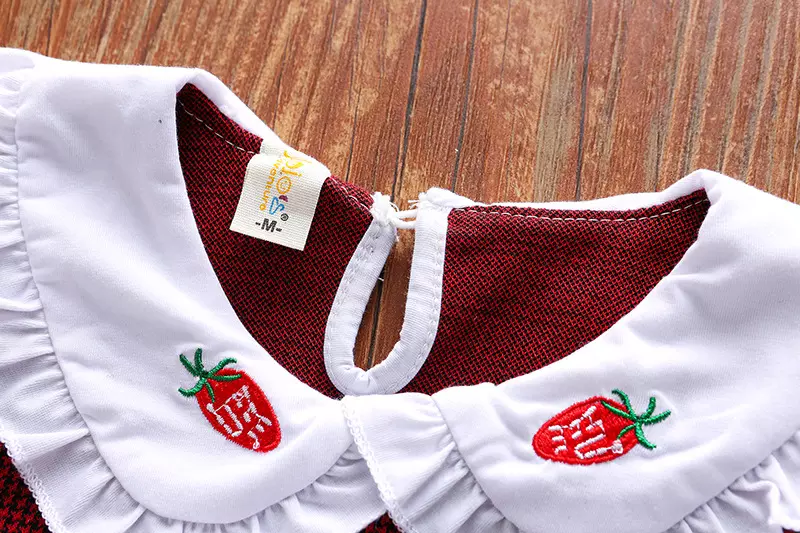 80cm Girls Children'S Dress Clothing Long Sleeve Short Skirt Dress Doll Collar ODM