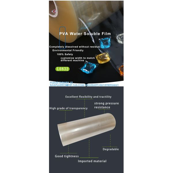 Water Soluble Membrane Wholesale PVA Film Packing Machine Pva Water Soluble Film For Laundry Detergent Pods