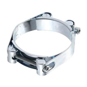 China European Stainless Steel Heavy Duty Double Bolt Hose Clamp Pipe Clamp 20mm  24mm on sale