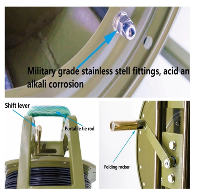 Black Outdoor Cable Rollers 300M 250M 200M 150M 100m LC To LC Fiber Patch Cord Extension Cable Reel