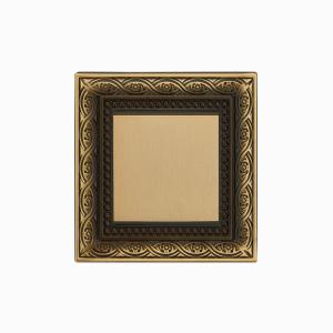 Cheap Amertop EU Brushed Brass Panel , 87mm Electrical Switch Socket wholesale