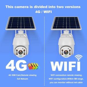 China 4G CCTV Solar Powerd Camera Wireless Pan Tilt Outdoor Dome Camera on sale