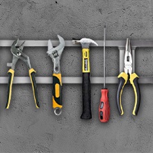 Modern Kitchenroom Block Tube Stainless Steel Magnetic Knife Holder with Hanger Hook