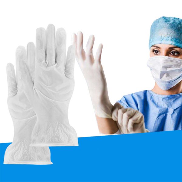 Antibacterial PVC Disposable Hand Gloves Breathable Single Use In Stock
