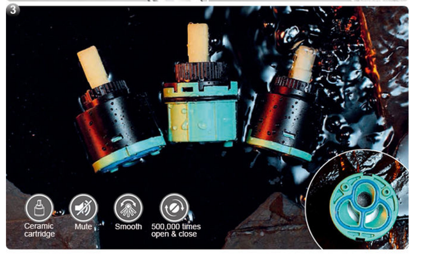 Bathroom Cabinet Countertop Basin Water Tap Bathroom Wash Basin Sink Faucet