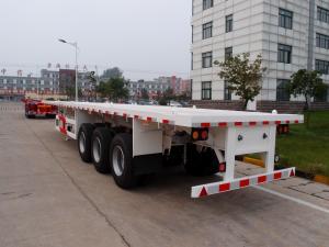 Cheap 3 axle 40ft container flatbed trailer for sale -CIMC VEHICLE wholesale